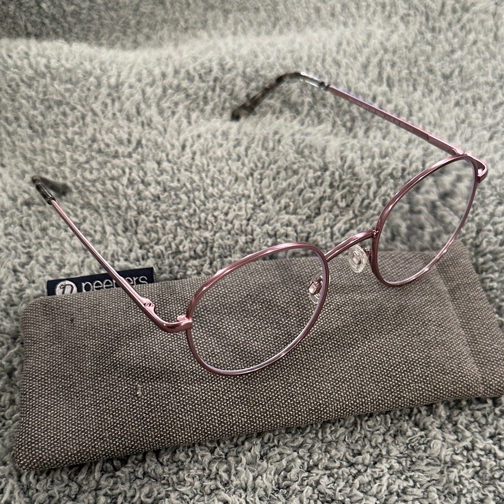 Peepers Metallic Pink Round Glasses—reading glasses - Picture 6 of 6
